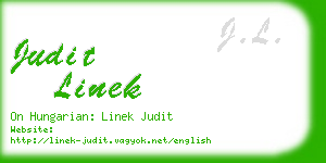 judit linek business card